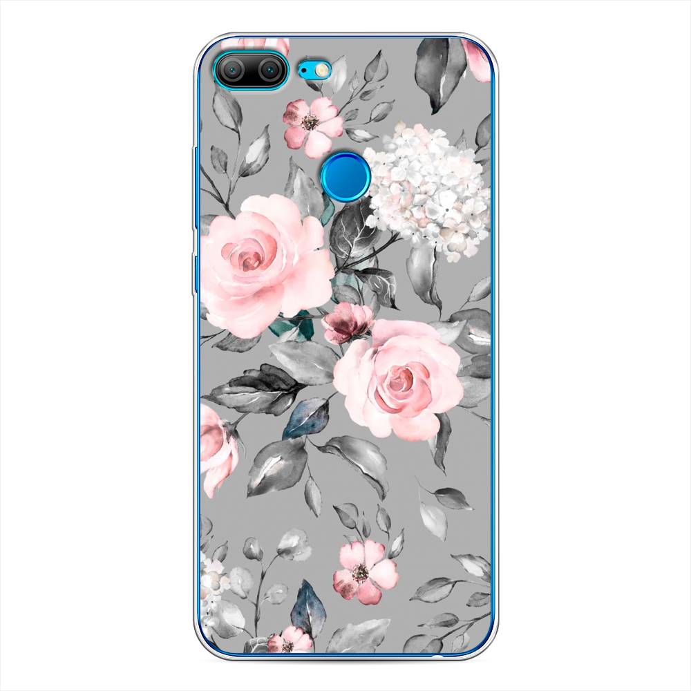 

Чехол Awog "Розы на сером" для Honor 9 Lite, 64250-8
