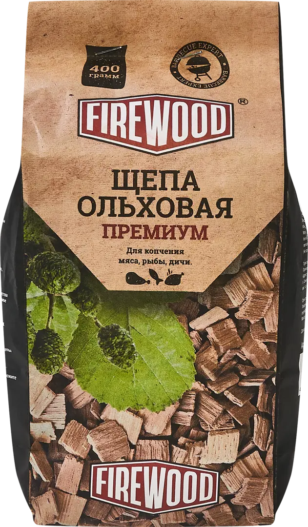 Щепа для копчения ольха Firewood 0.2 кг