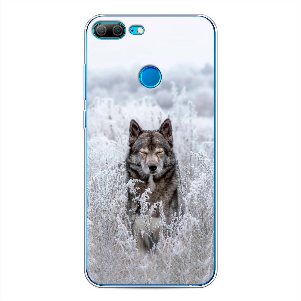 фото Чехол awog "волк в поле" для honor 9 lite