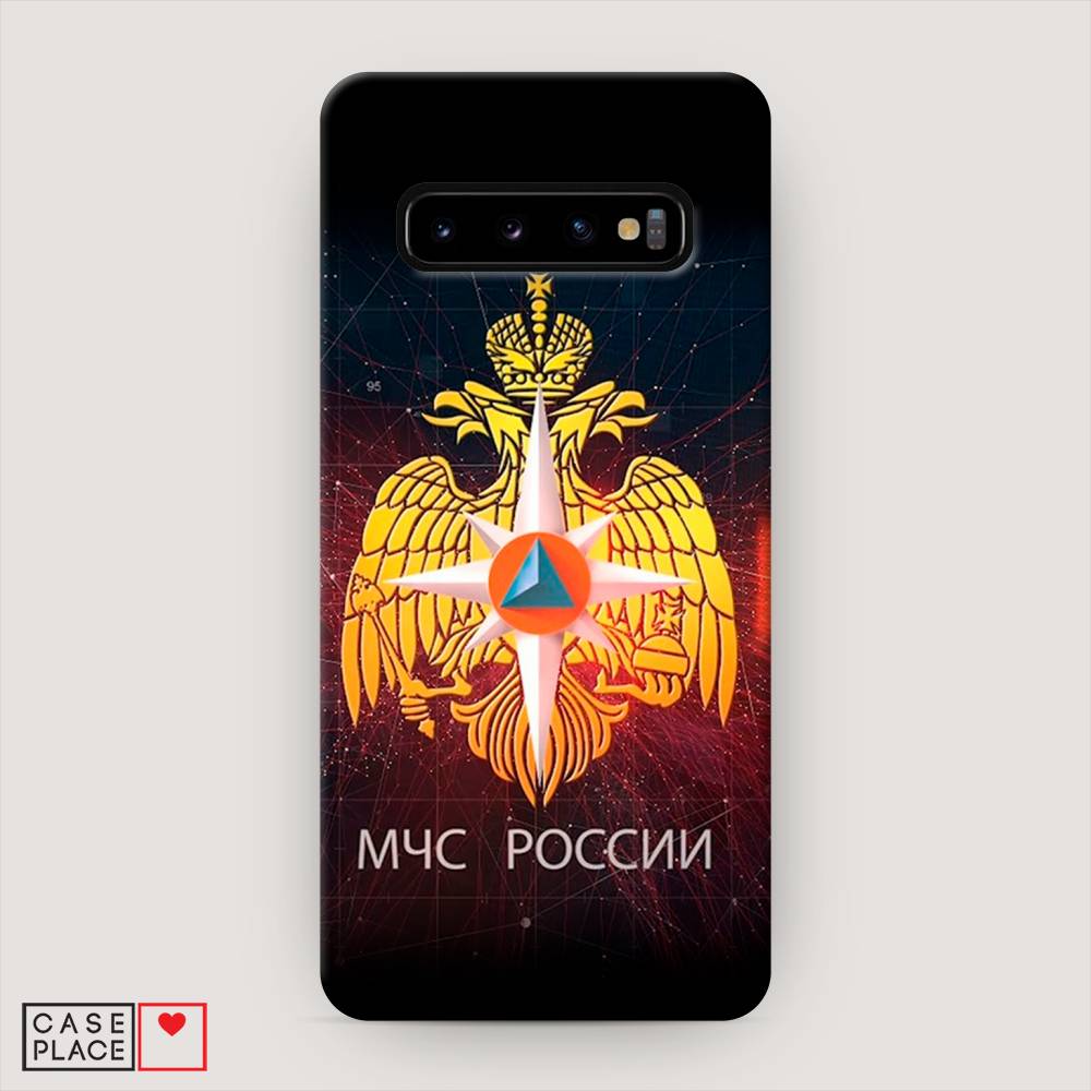 фото Пластиковый чехол "мчс россии" на samsung galaxy s10 awog