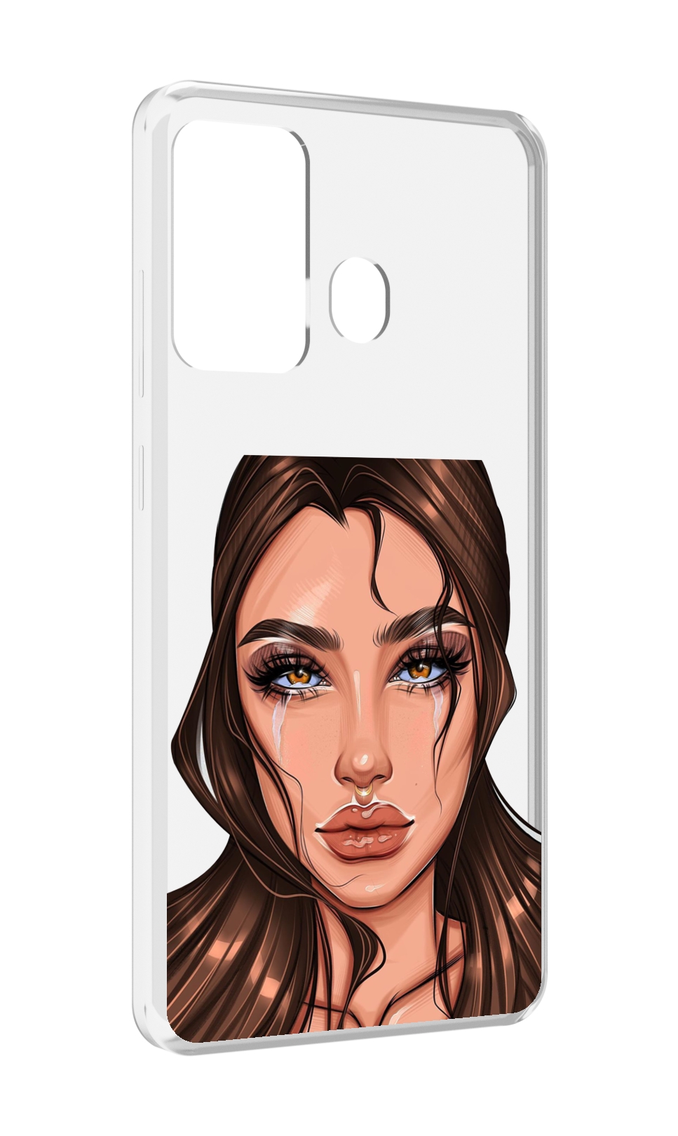 

Чехол MyPads плачущая-девушка женский для ITEL A27 / ITEL P17, Прозрачный, Tocco