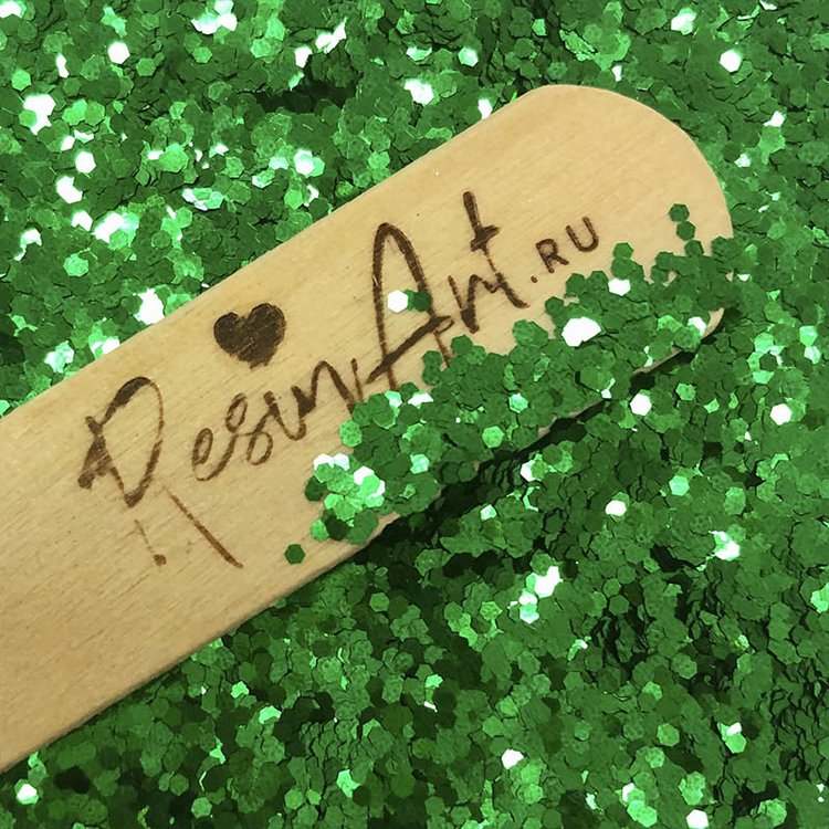 

Глиттер ResinArt зеленый (крупный) RA-090920/11 (40 мл)