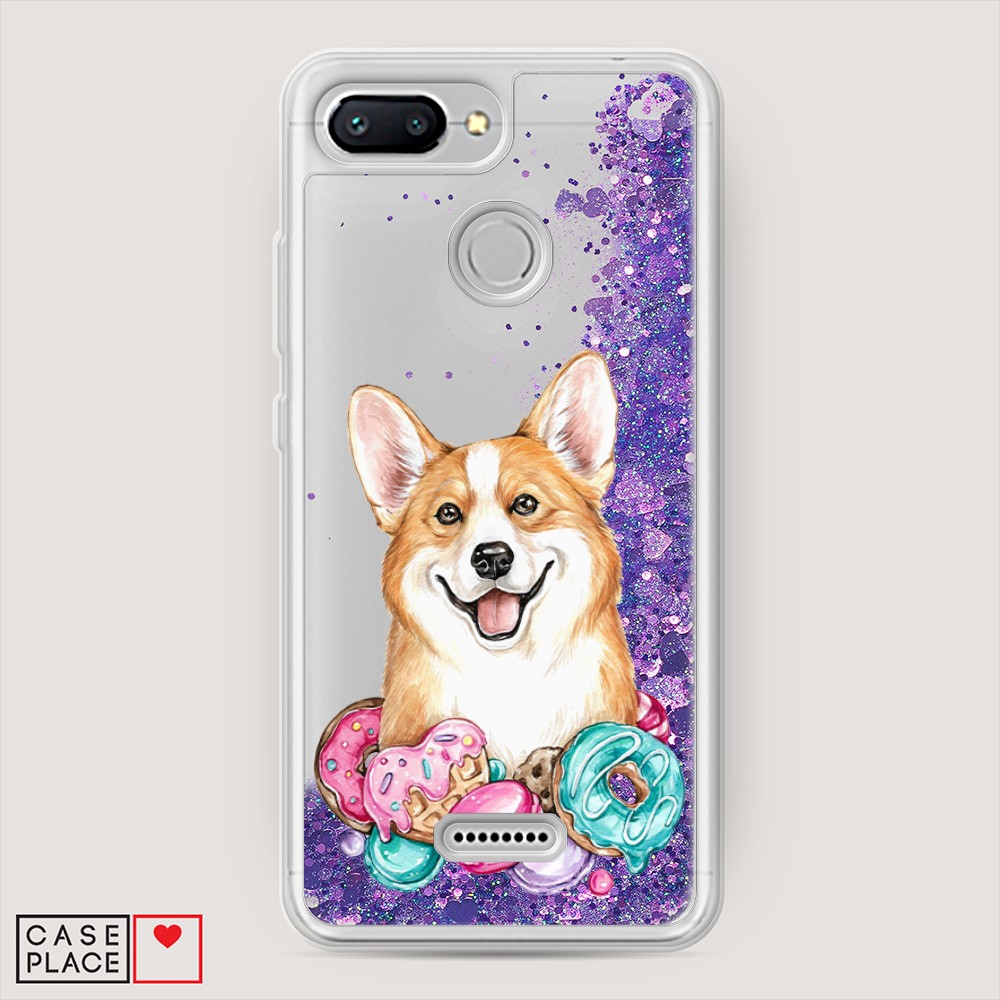 

Чехол Awog на Xiaomi Redmi 6 "Корги и сладости", Разноцветный, 33892-1