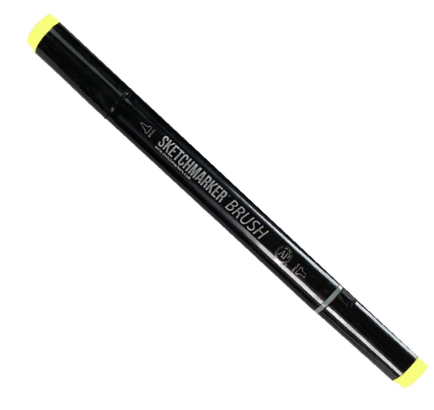 

Маркер Sketchmarker Brush двухсторонний на спиртовой основе для скетчинга цвет Y93 Цитрус, Желтый, SMB-Y