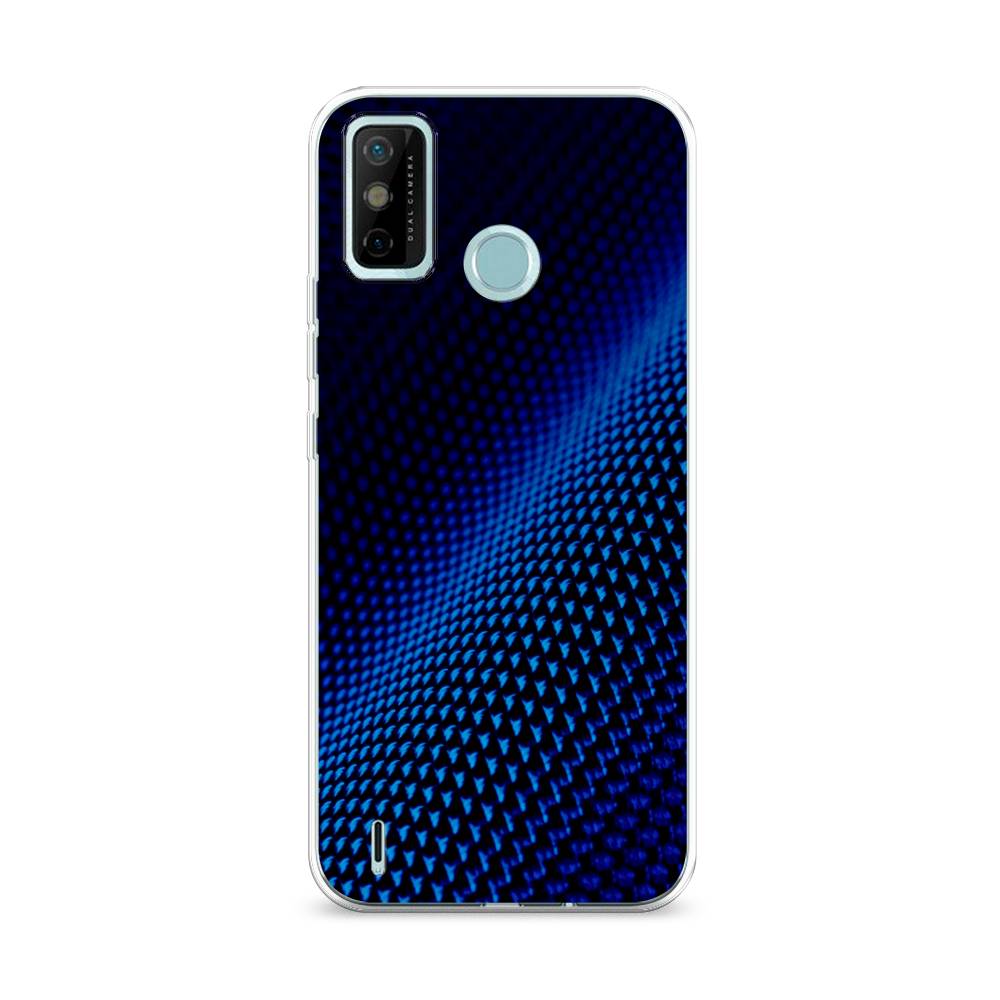 

Чехол Awog на Tecno Spark 6 GO "Синий карбон", Разноцветный, 300250-3