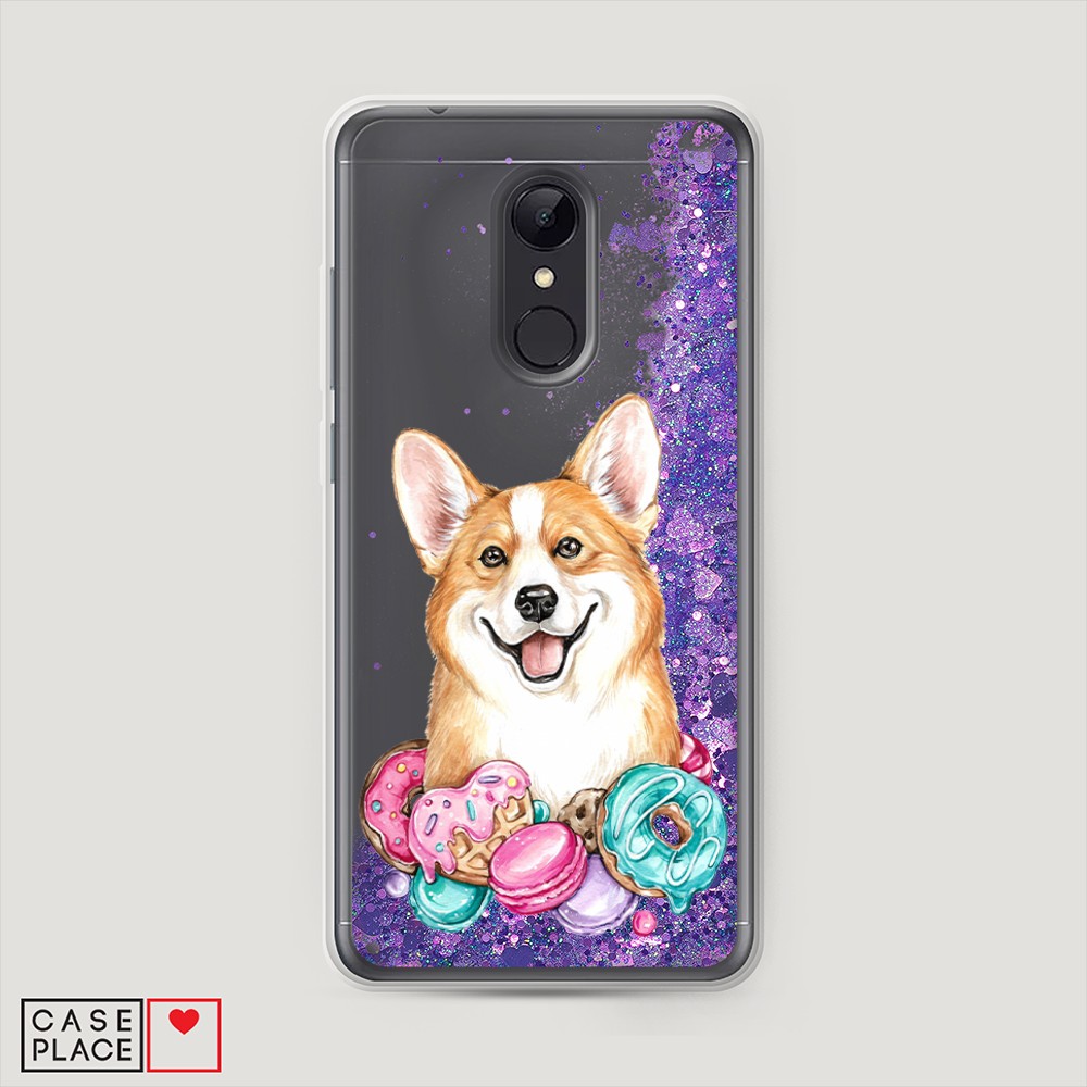 

Чехол Awog на Xiaomi Redmi 5 "Корги и сладости", Разноцветный, 33092-1