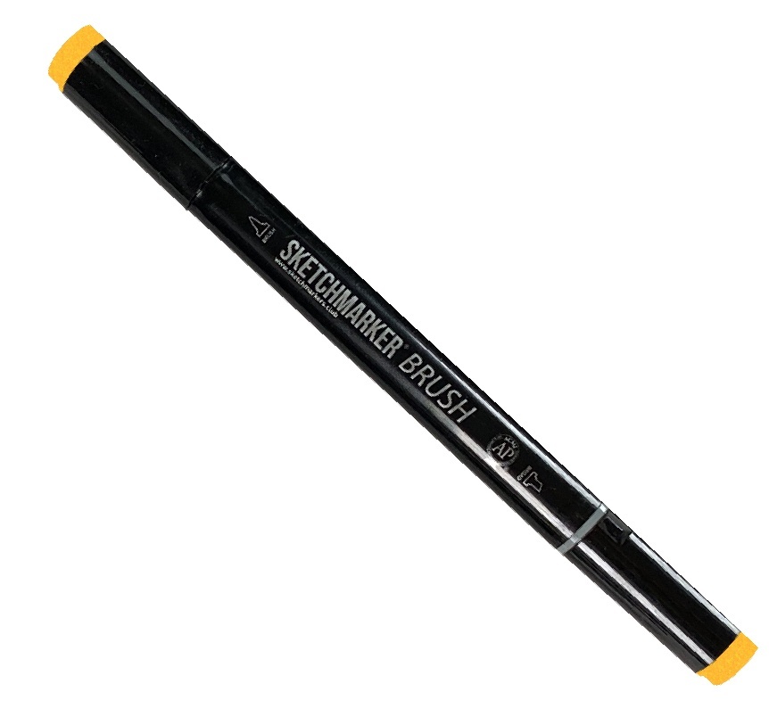 

Маркер Sketchmarker Brush двухсторонний на спиртовой основе для скетчинга цвет Y51 Желтый, SMB-Y