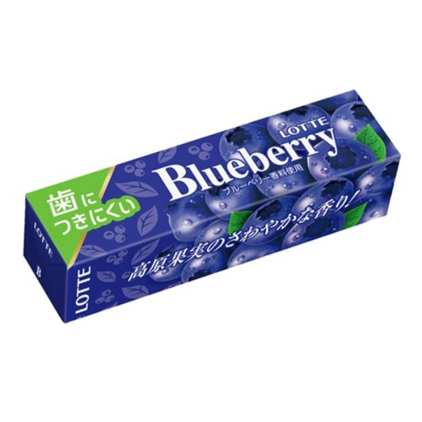 фото Lotte blueberry жевательная резинка, голубика, 5 пластинкок, 13,5 гр