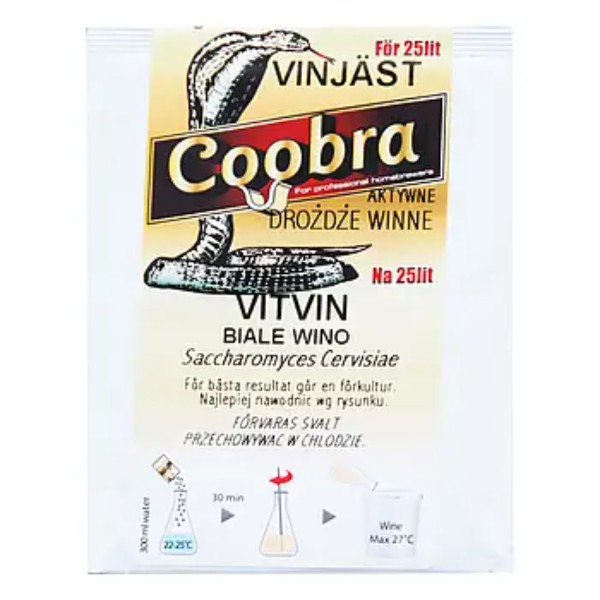 Дрожжи винные COOBRA JAST VITVIN 10гр (белое вино)