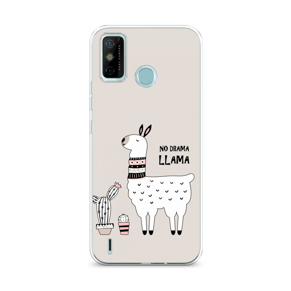 

Чехол Awog на Tecno Spark 6 GO "No drama LLama", Разноцветный, 300250-2