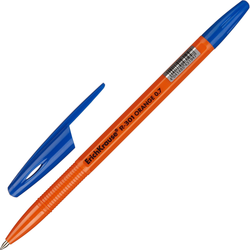 

Ручка шариковая ErichKrause R-301 Orange Stick 0.7, цвет чернил синий, (15шт.)