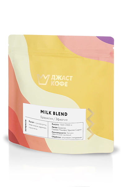 

Свежеобжаренный кофе "Milk Blend" зернами (1000г, 1кг)