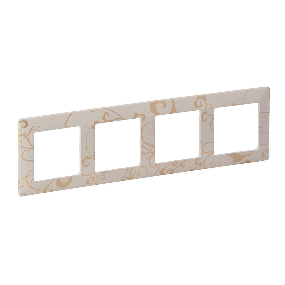

Рамка LeGrand 754114, Бежевый, Valena LIFE Ампир бежевый 4-пост. (754114)
