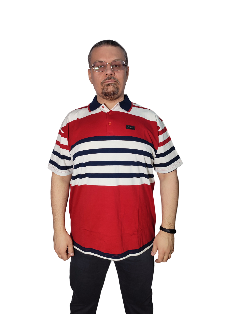 Футболка мужская Polo Pepe 159611 красная 6XL