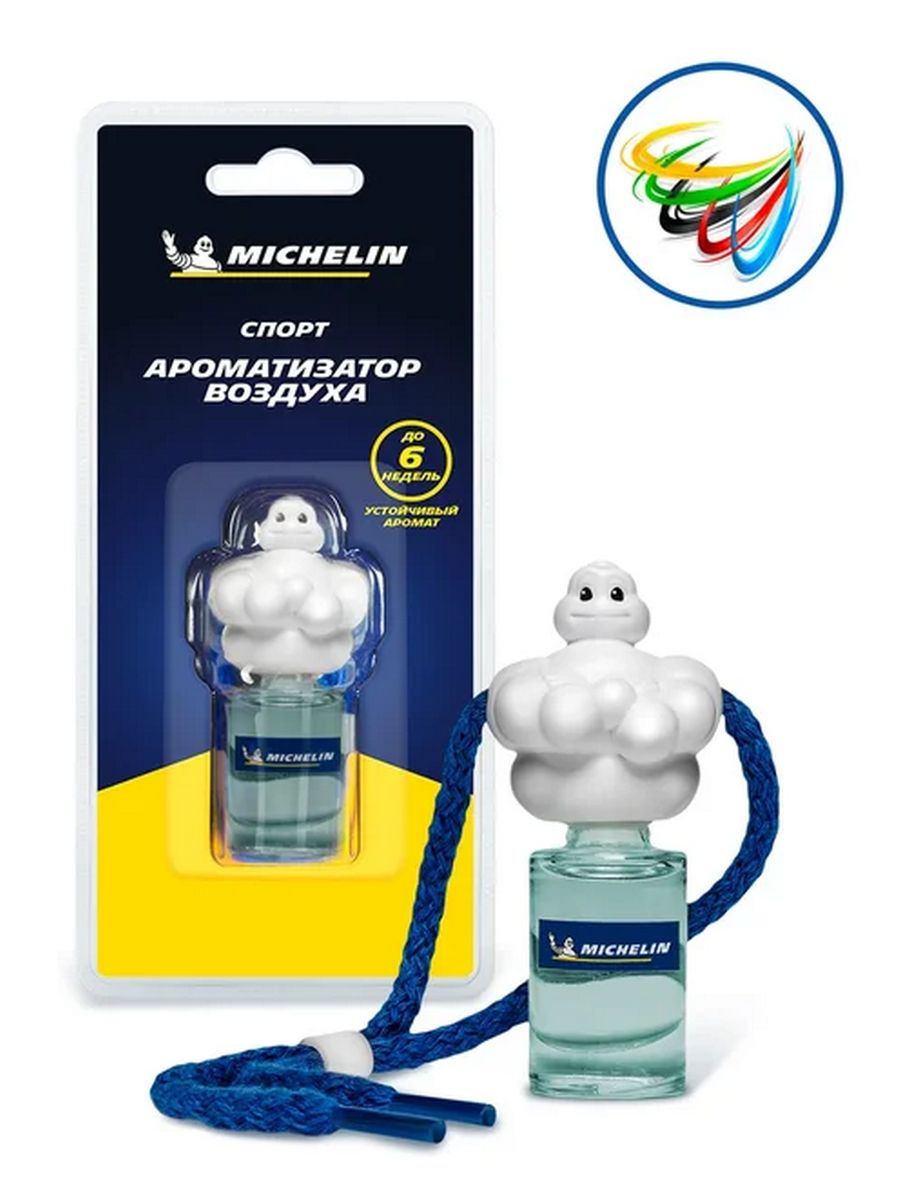

Ароматизатор воздуха MICHELIN Бибендум, подвесной, жидкостный, 5 мл. спорт, 87879