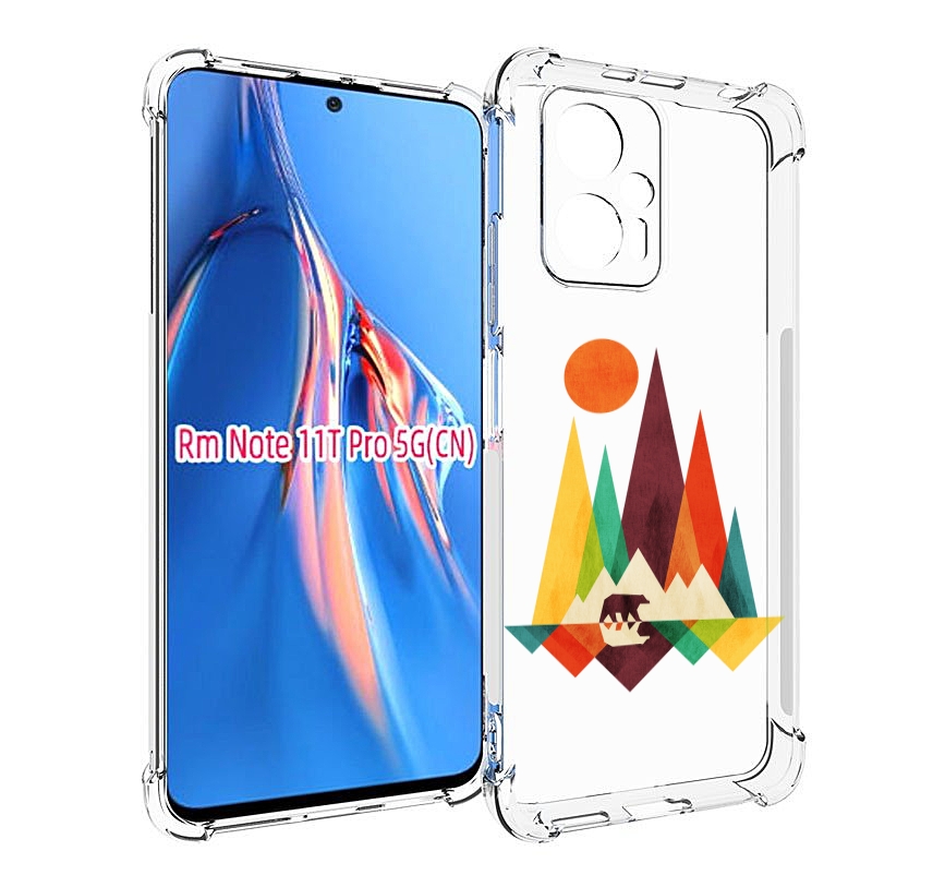 

Чехол MyPads нарисованные горы с медведем для Xiaomi Redmi Note 11T Pro / 11T Pro Plus ..., Прозрачный, Tocco