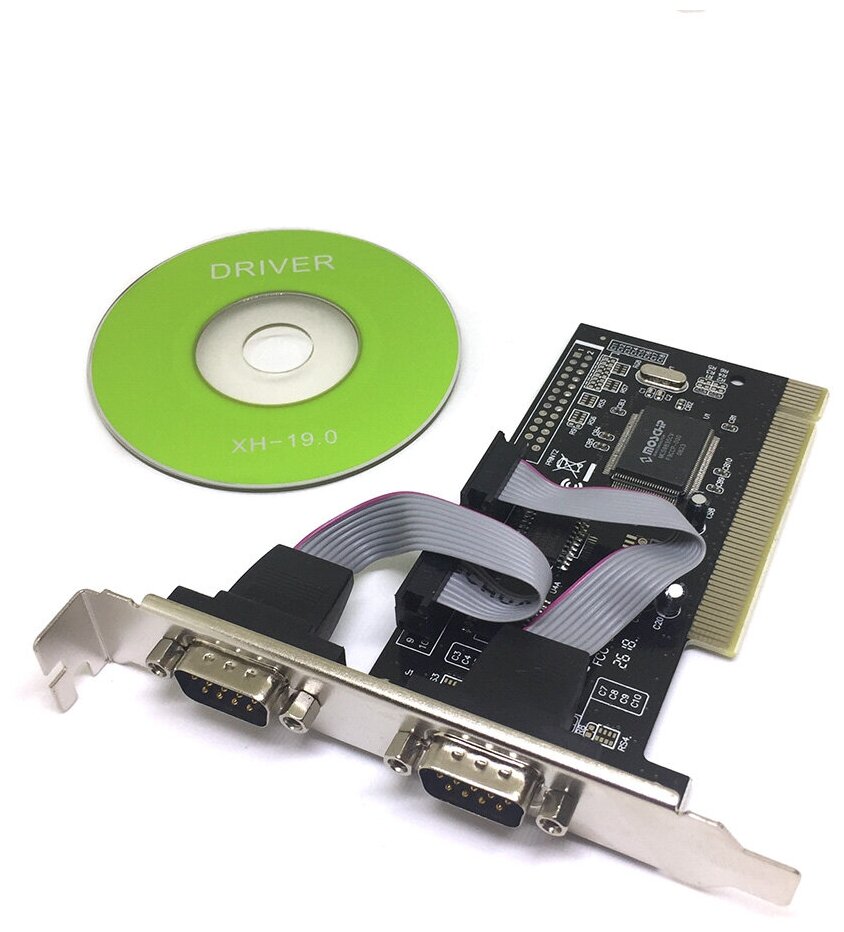 

Контроллер PCI - 2 RS232 + 1 Printer port /2 COM + 1 LPT/ chipset NetMos 9835P low profile