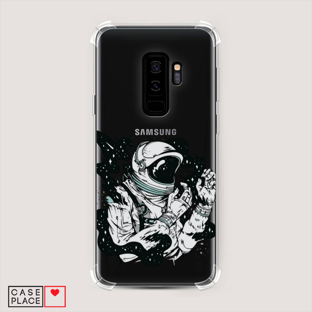 

Чехол Awog на Samsung Galaxy S9 + "Космонавт арт", Черный;белый;прозрачный, 25851-1