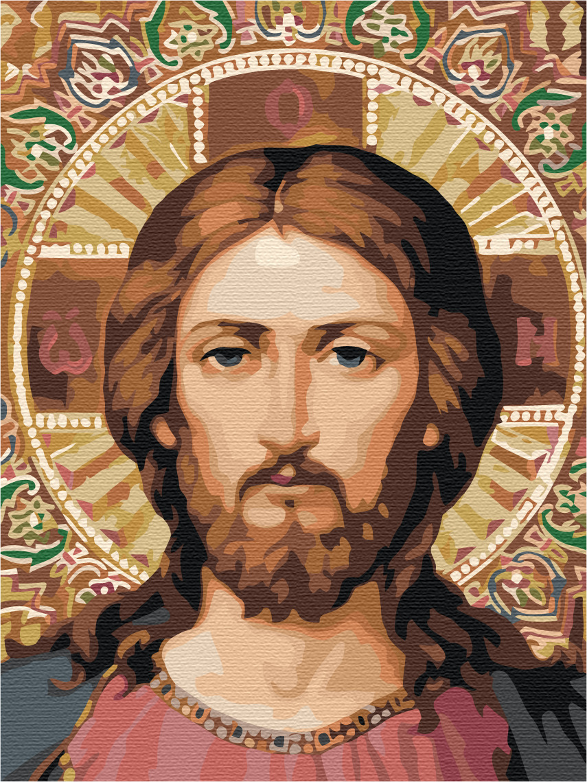 

Картина по номерам, 30 x 40, Иисус. Икона (pz-Jesus04)