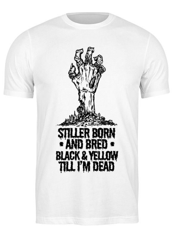 

Футболка мужская Printio Steeler зомби белая M, Белый, Steeler зомби