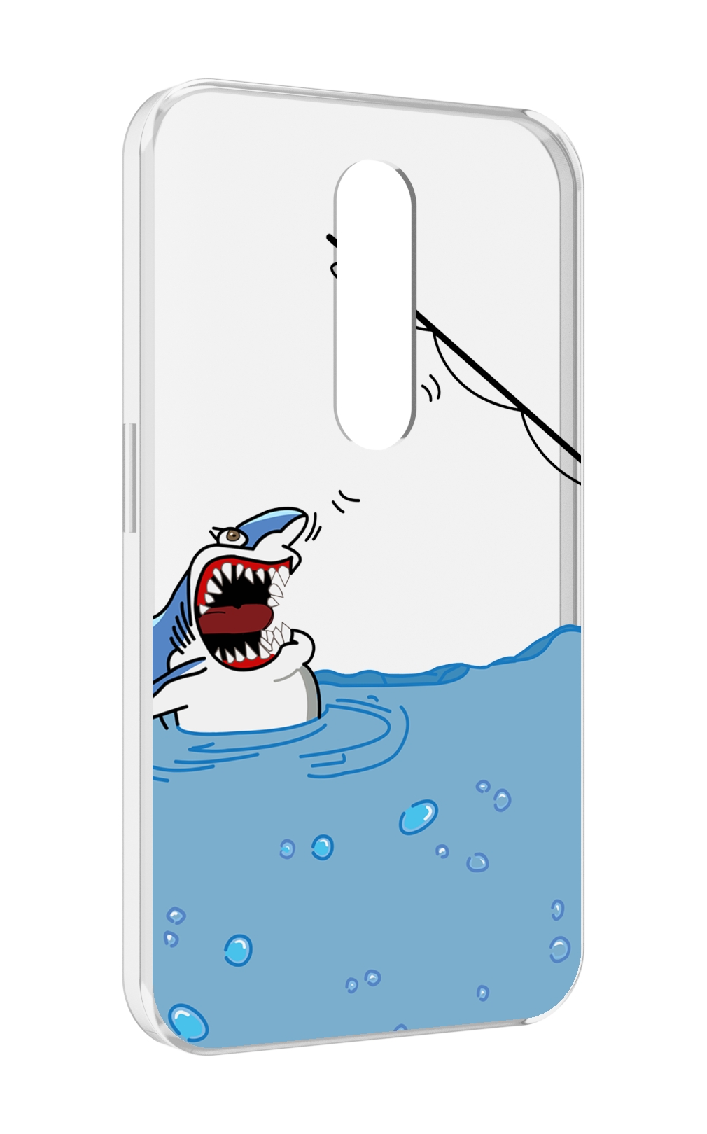 

Чехол MyPads акула-рисунок для Motorola Moto X Force (XT1585 / XT1581), Прозрачный, Tocco