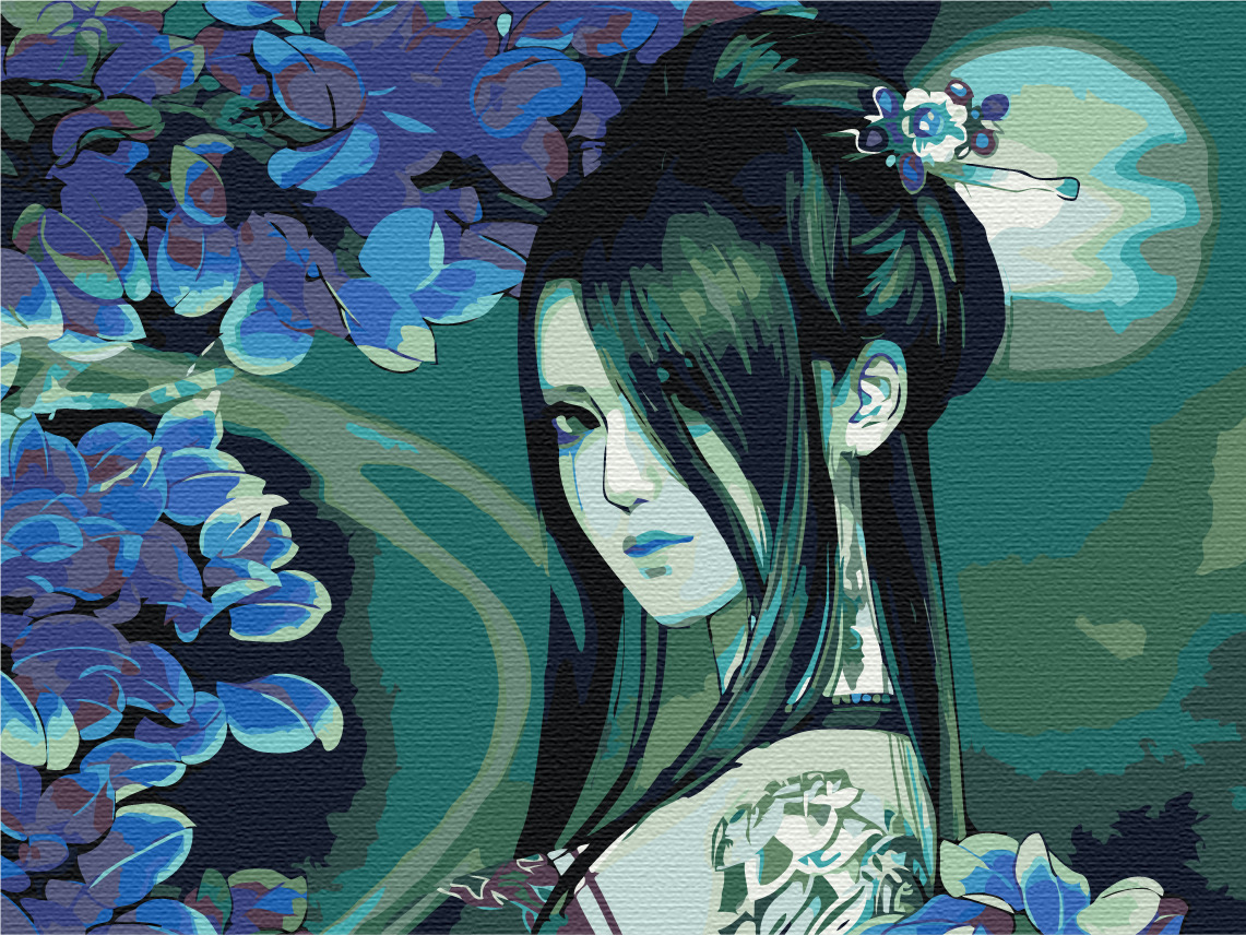 

Картина по номерам, 30 x 40, Девушка-Луна (pz-beautyart3)