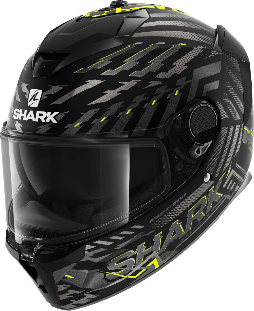 

Шлем SHARK SPARTAN GT E-BRAKE BCL. MICR. MAT Black/Grey/Yellow S