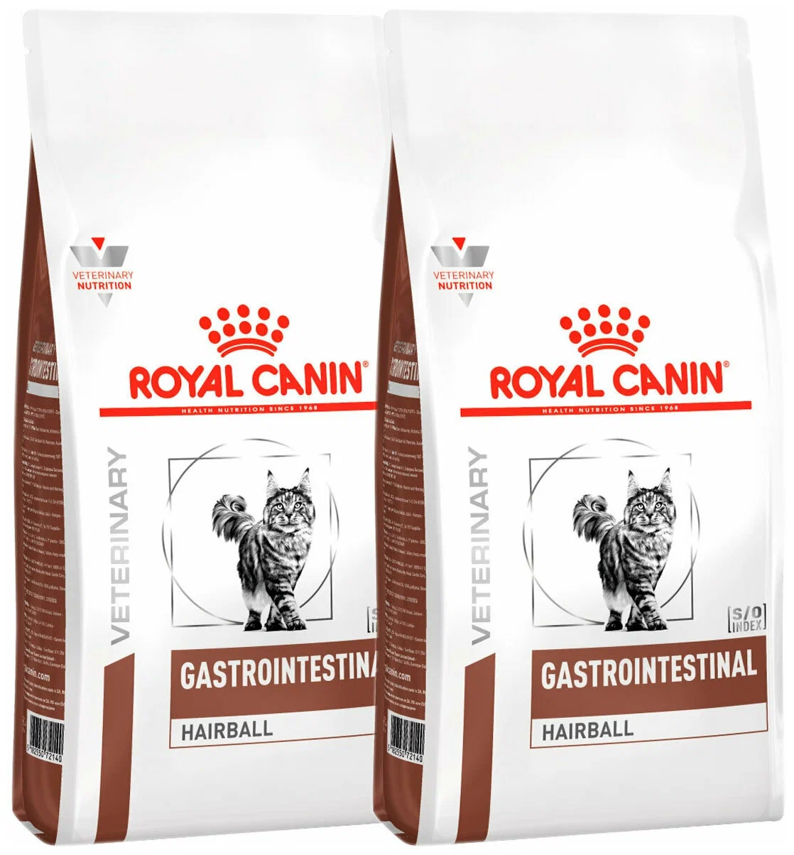 фото Сухой корм для кошек royal canin gastrointestinal hairball для жкт, 2 шт по 2 кг