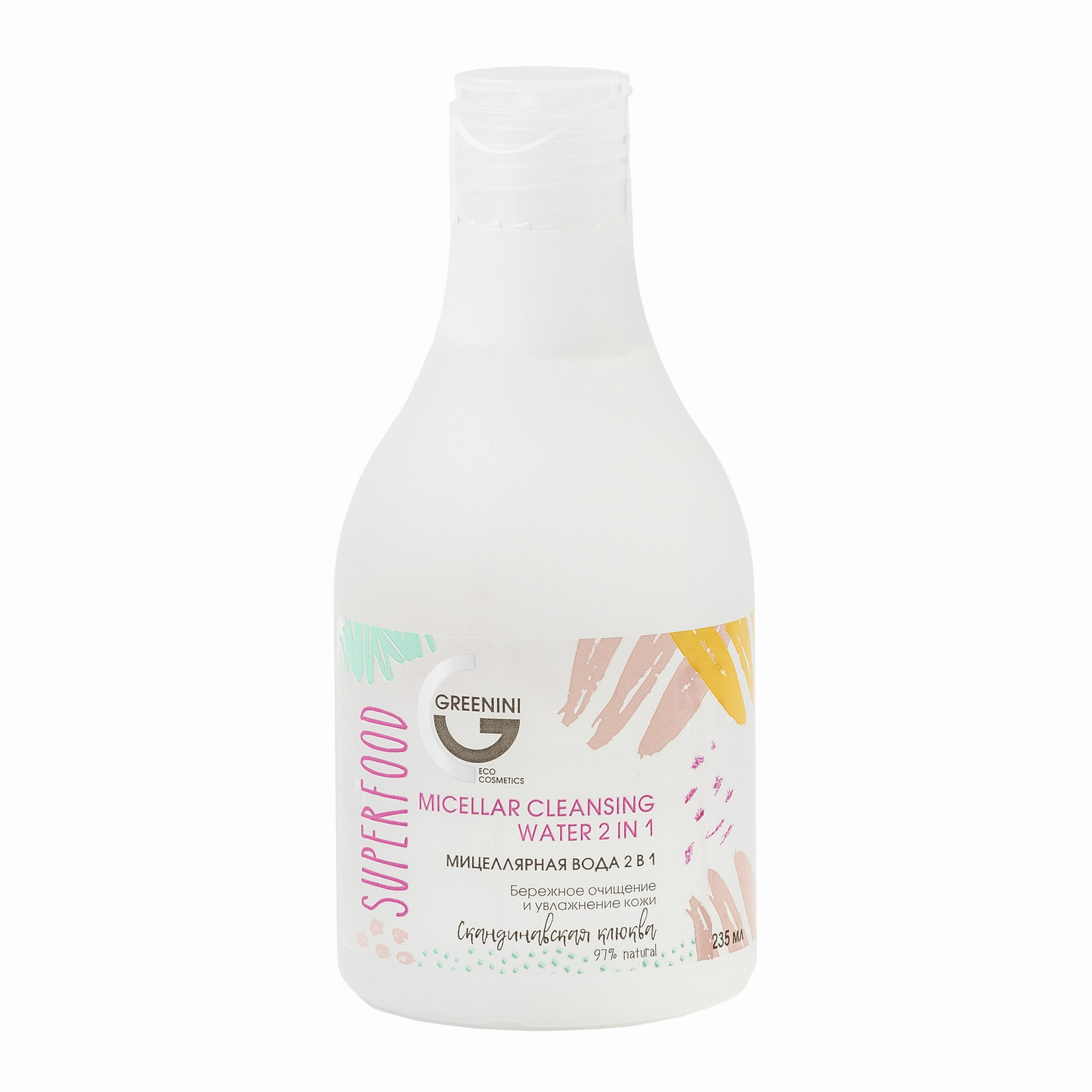 

Мицеллярная вода Greenini Superfood 2 в 1 235 мл