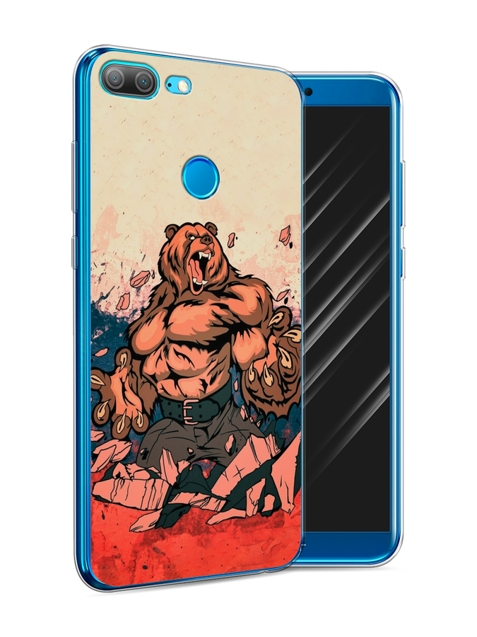 

Чехол Awog на Honor 9 Lite "Медведь с флагом РФ", Разноцветный, 64250-2