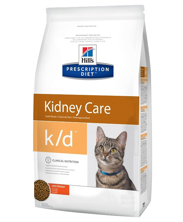 

Сухой корм для кошек Hill's Prescription Diet k/d с курицей, 1,5 кг, HILL'S PRESCRIPTION DIET K/D для взрослых кошек при заболеваниях почек и мочекаменной болезни оксалаты, ураты, с курицей (1,5 кг)