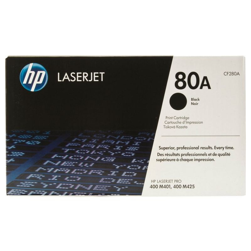 

Картридж для лазерного принтера HP 80A/LJ Pro M401/425 (CF280A) черный, оригинальный, 80A/LJ Pro M401/425