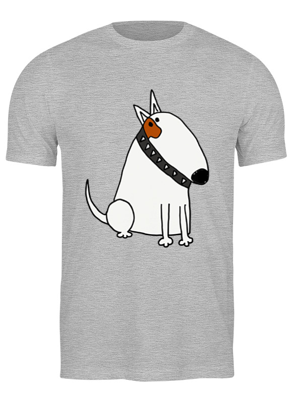 

Футболка мужская Printio Бультерьер серая L, Бультерьер