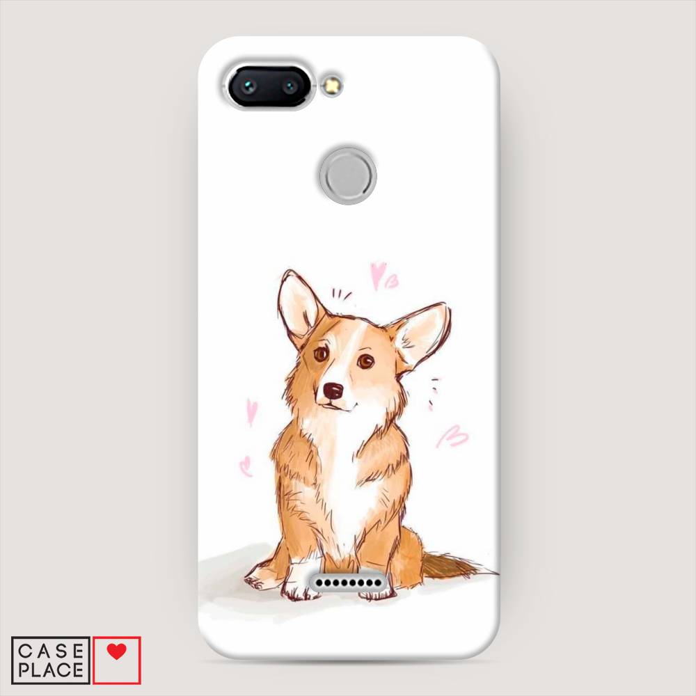 

Пластиковый чехол "Корги любовь" на Xiaomi Redmi 6