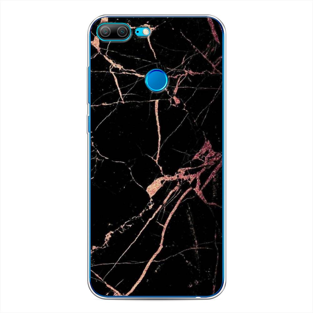 фото Чехол awog "мрамор розовое золото" для honor 9 lite