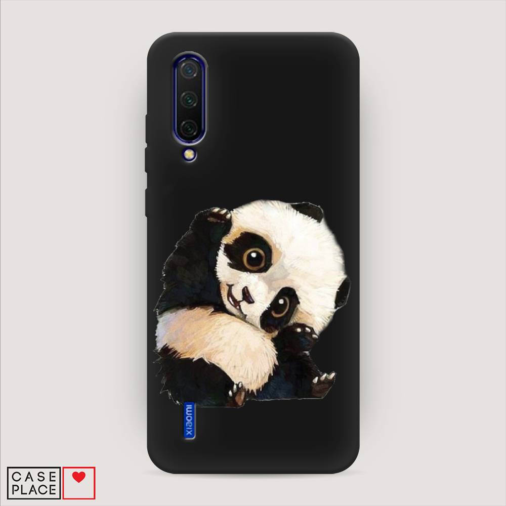

Матовый силиконовый чехол "Большеглазая панда" на Xiaomi Mi CC9, Большеглазая панда