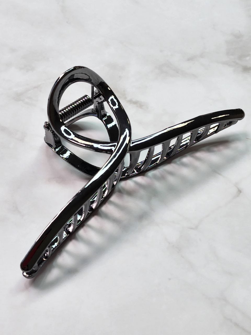 Заколка-краб женская Vprok plos2 серебристая