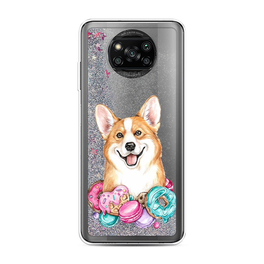 

Чехол Awog на Poco X3/X3 Pro "Корги и сладости", Разноцветный, 310691-1