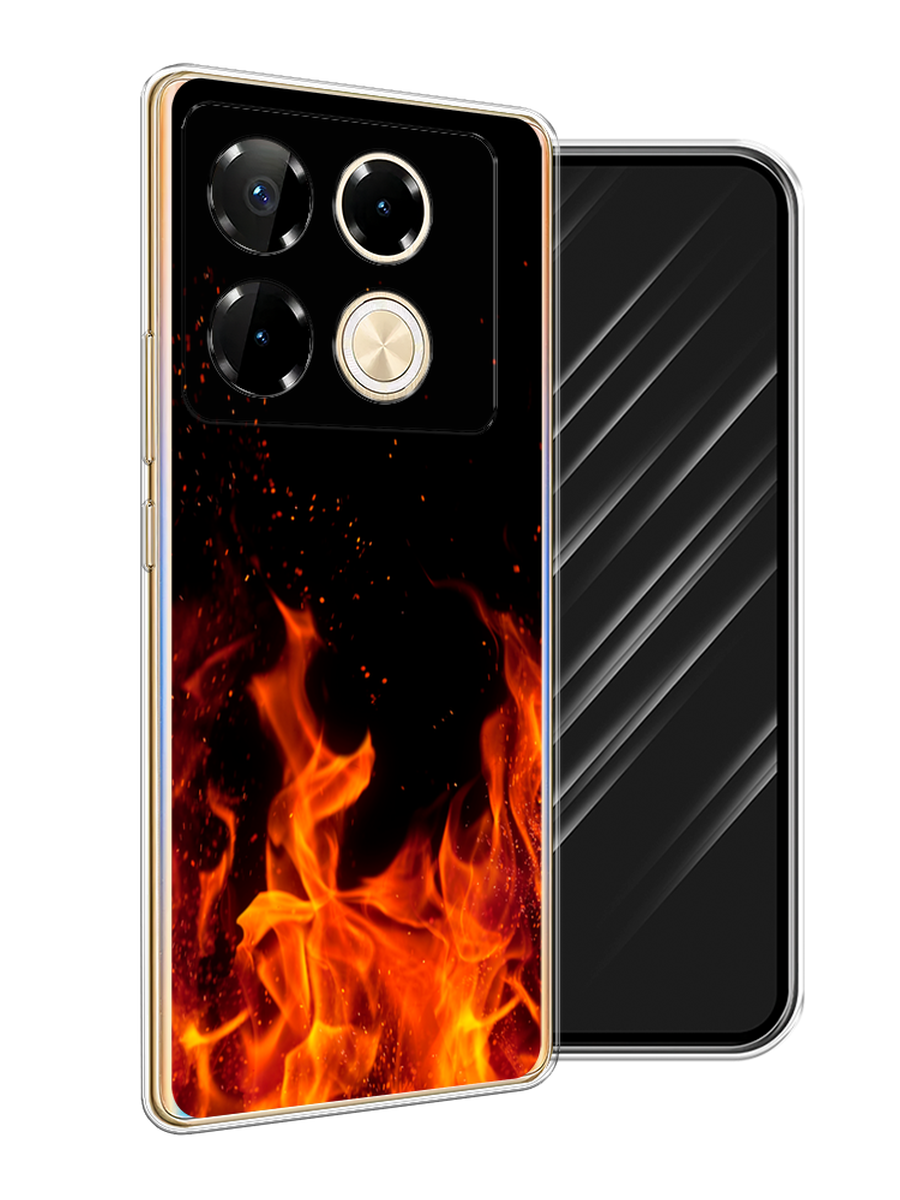

Чехол Awog на Infinix Note 40 Pro "Все в огне", Оранжевый;черный, 3105750-1