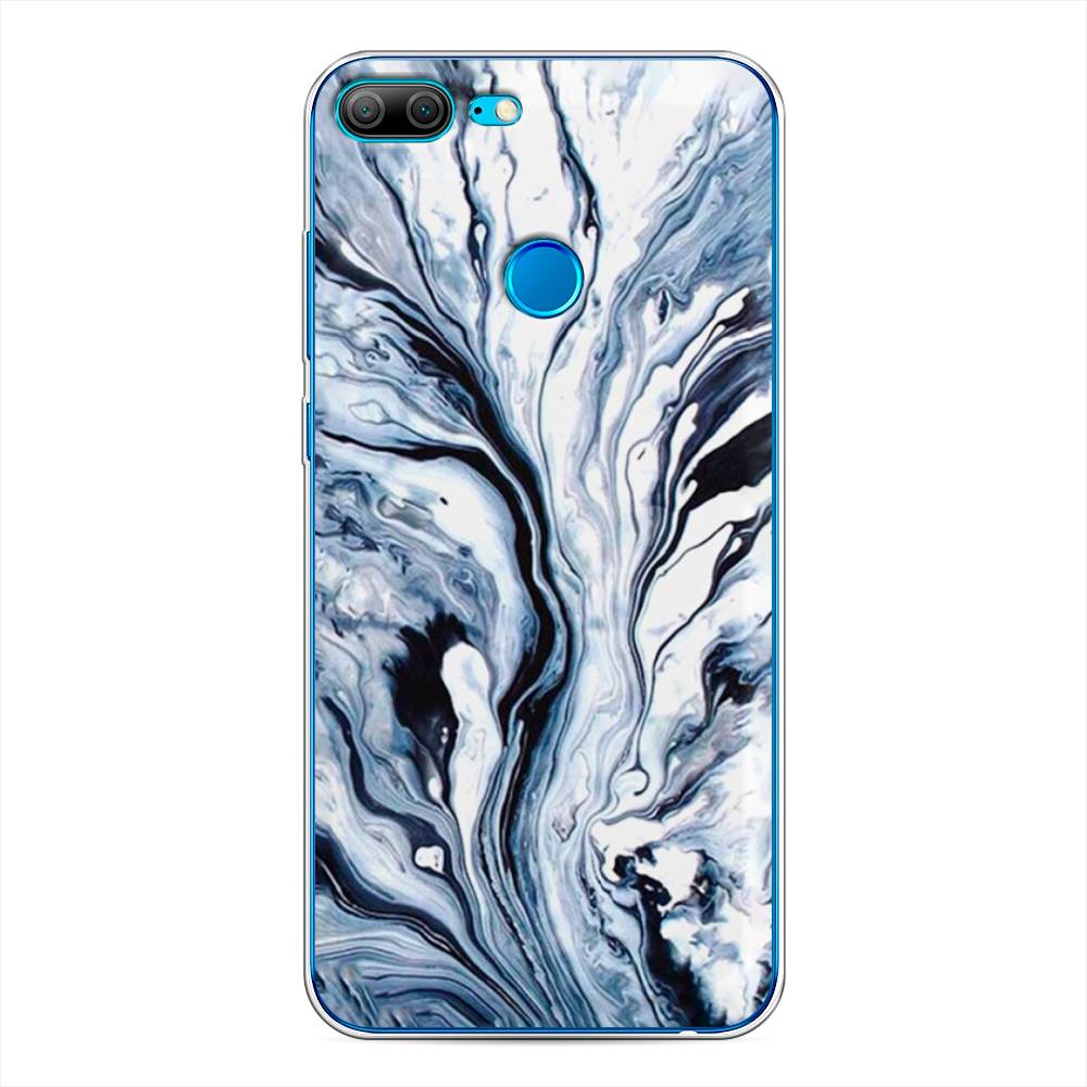 

Чехол Awog на Honor 9 Lite "Голубой минерал мрамор", Разноцветный, 64250-3