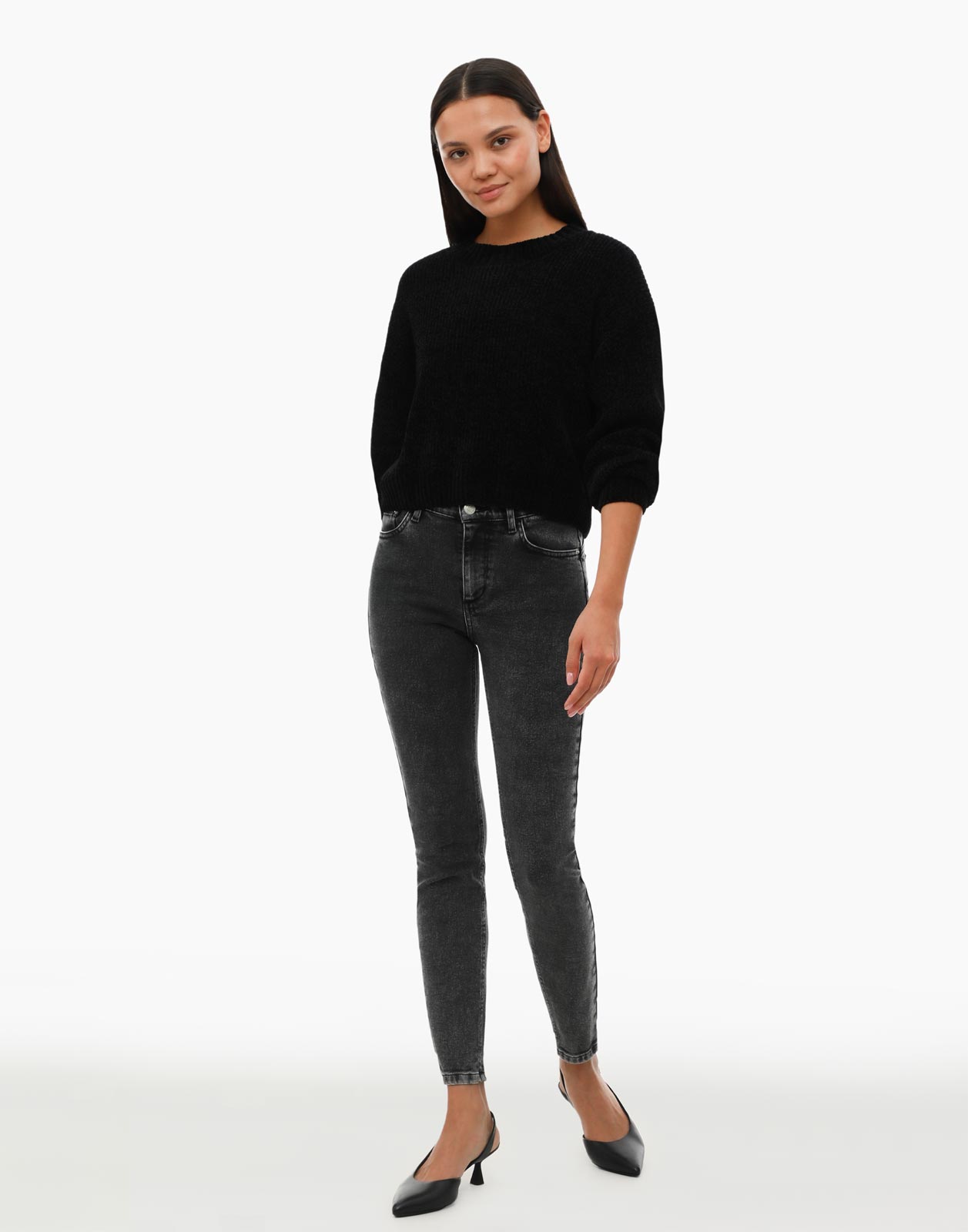 

Джинсы женские Gloria Jeans GJN030381 серые 38/158, Серый, GJN030381