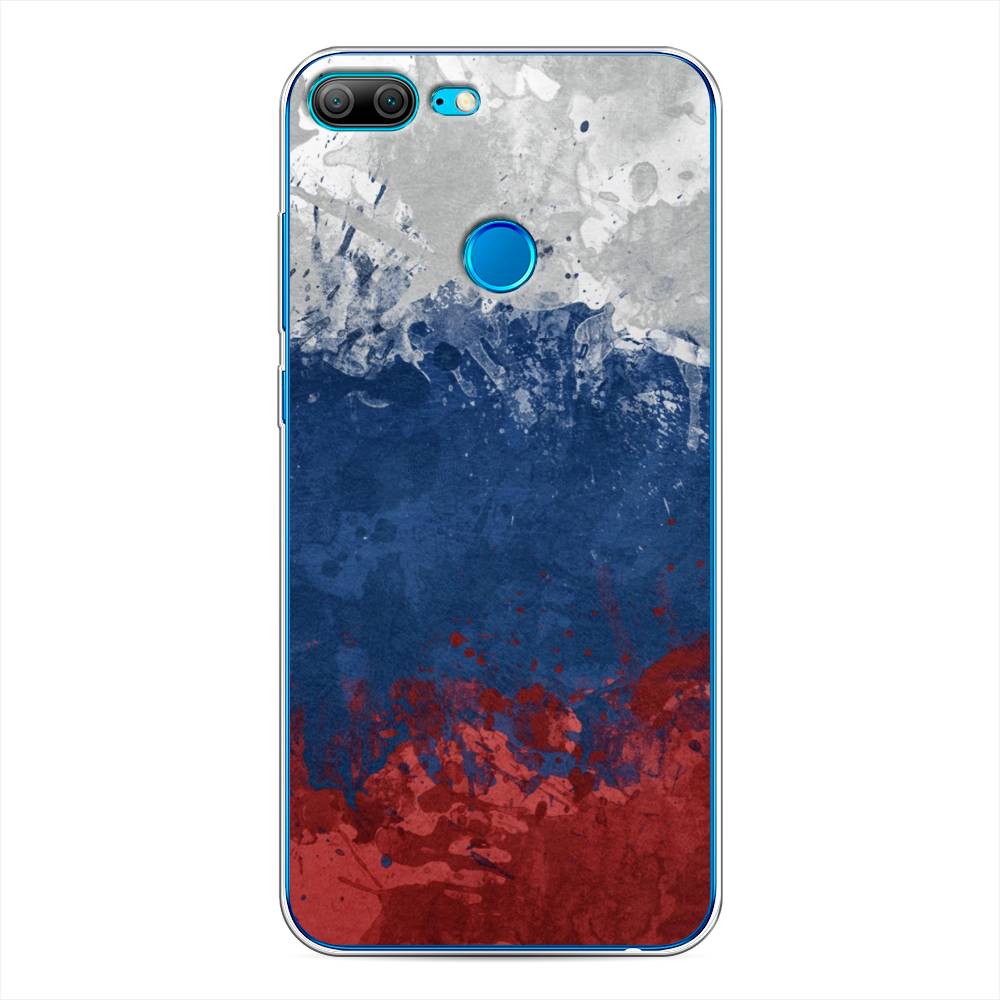 фото Чехол awog "флаг россии неровный" для honor 9 lite