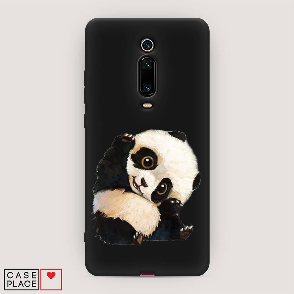 

Матовый силиконовый чехол "Большеглазая панда" на Xiaomi Mi 9T, Большеглазая панда