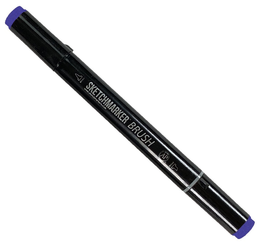 

Маркер Sketchmarker Brush двухсторонний на спиртовой основе для скетчинга цвет V11 Индиго, Фиолетовый, SMB-V