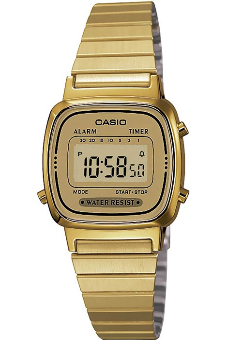 

Наручные часы унисекс Casio LA670WGA-9E золотистые, LA670WGA-9E