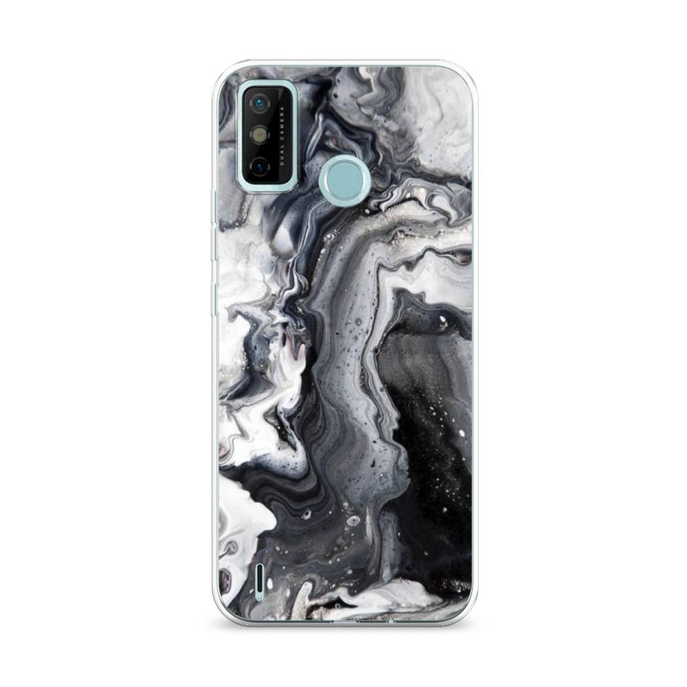 

Чехол Awog на Tecno Spark 6 GO "Бело-черные сложные полосы", Разноцветный, 300250-3