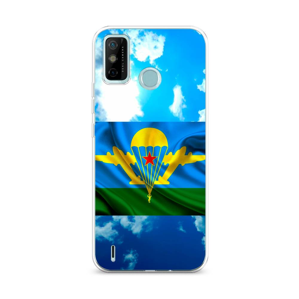 

Чехол Awog на Tecno Spark 6 GO "ВДВ флаг в небесах", Разноцветный, 300250-5