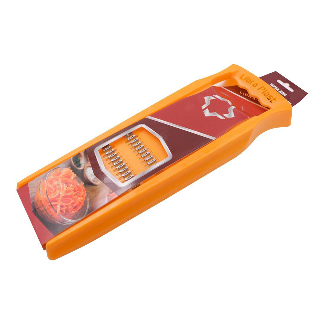 фото Терка для корейской морковки оранжевая nobrand