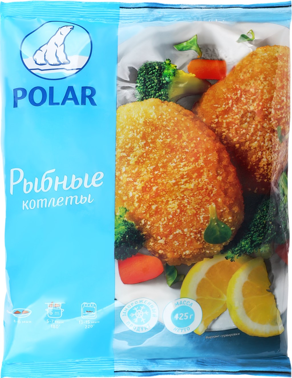 Котлеты Polar рыбные, в панировке, 425 г