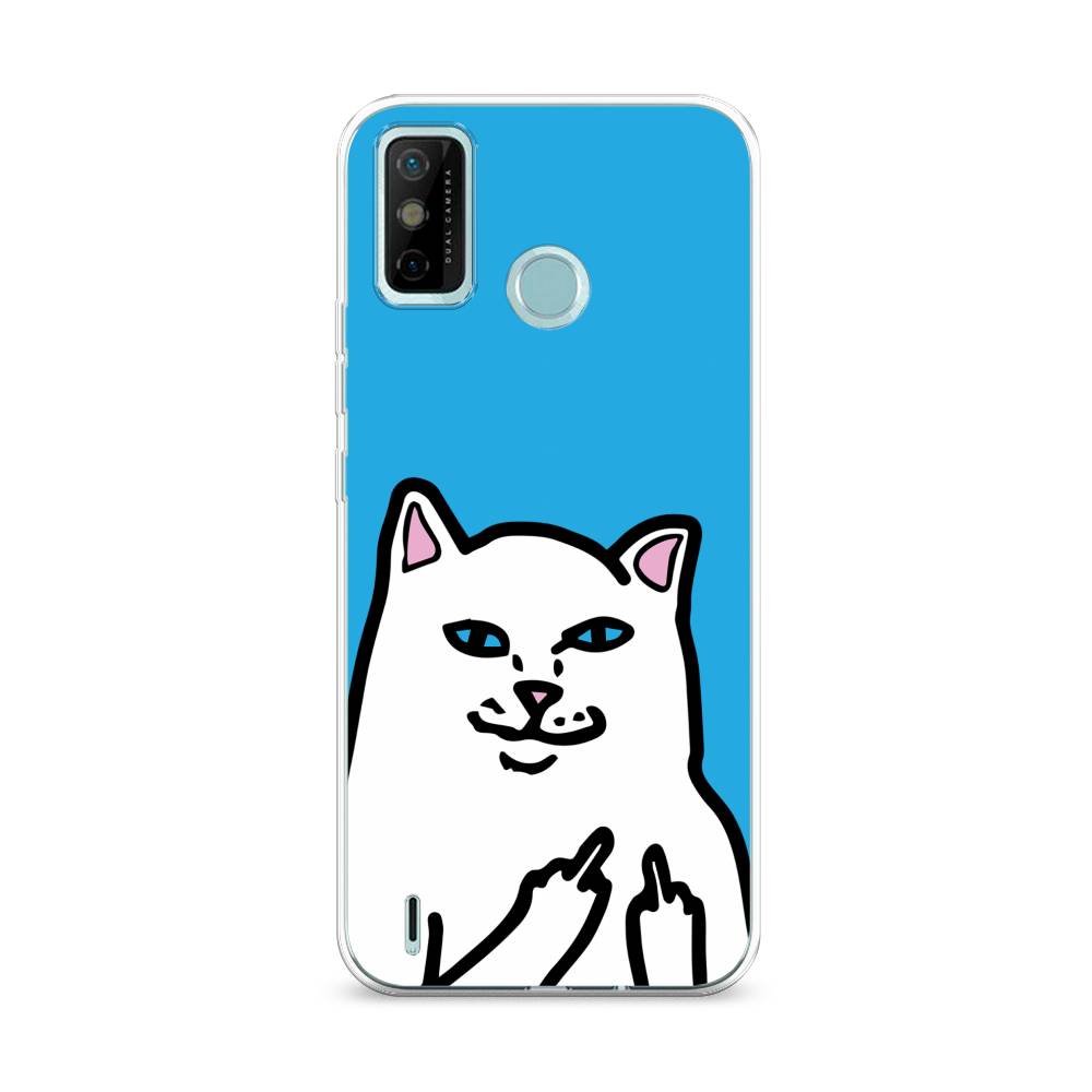 

Чехол Awog на Tecno Spark 6 GO "Кот жесть", Разноцветный, 300250-9
